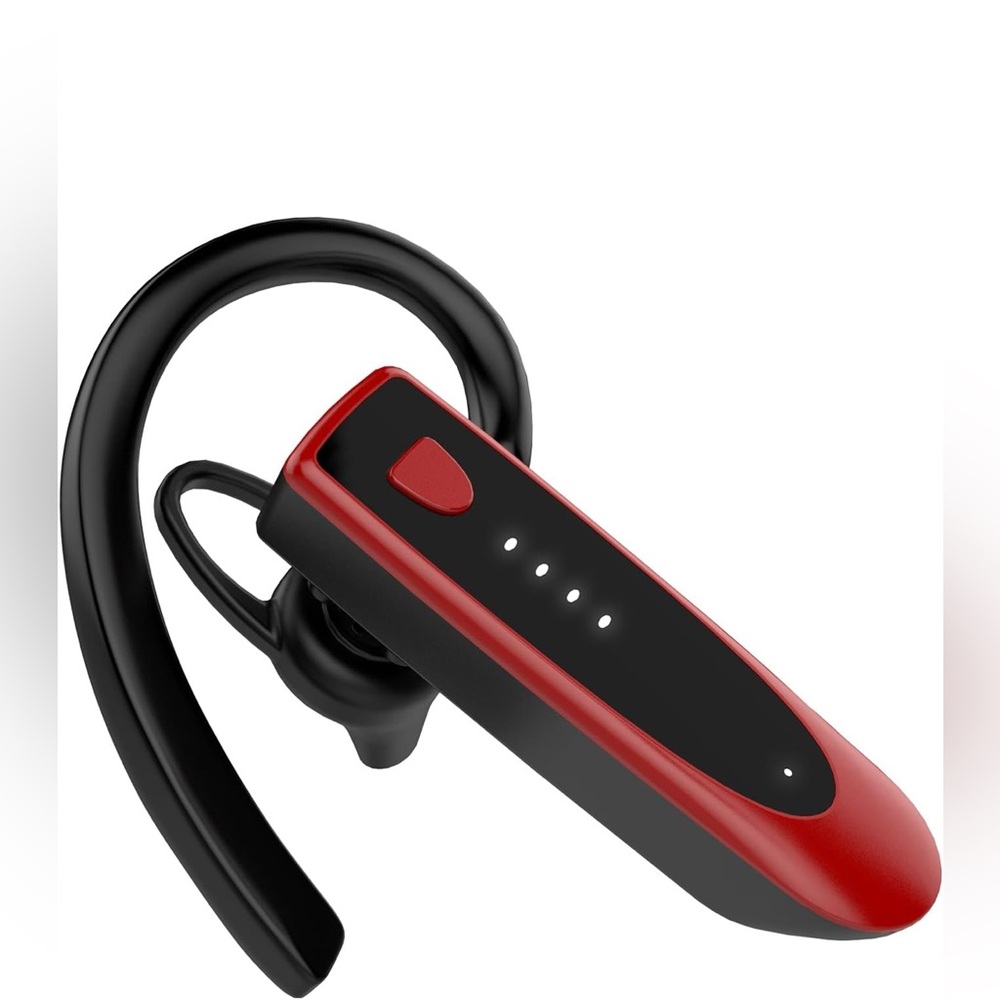 Wireless Bluetooth Headset - Red and Black